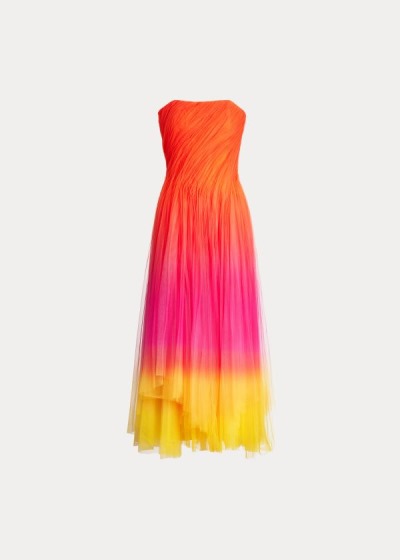 Vestido Ralph Lauren Clementine Ombré Tulle Mulher 47032-NPZE